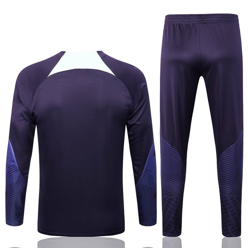 Kit de Treino Inter de Milão 2022/23 Meio Zíper Roxo