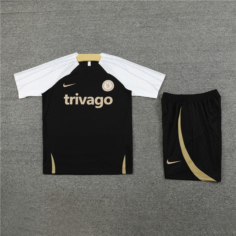 Camisa e Short Chelsea Treino 23/24 Preto