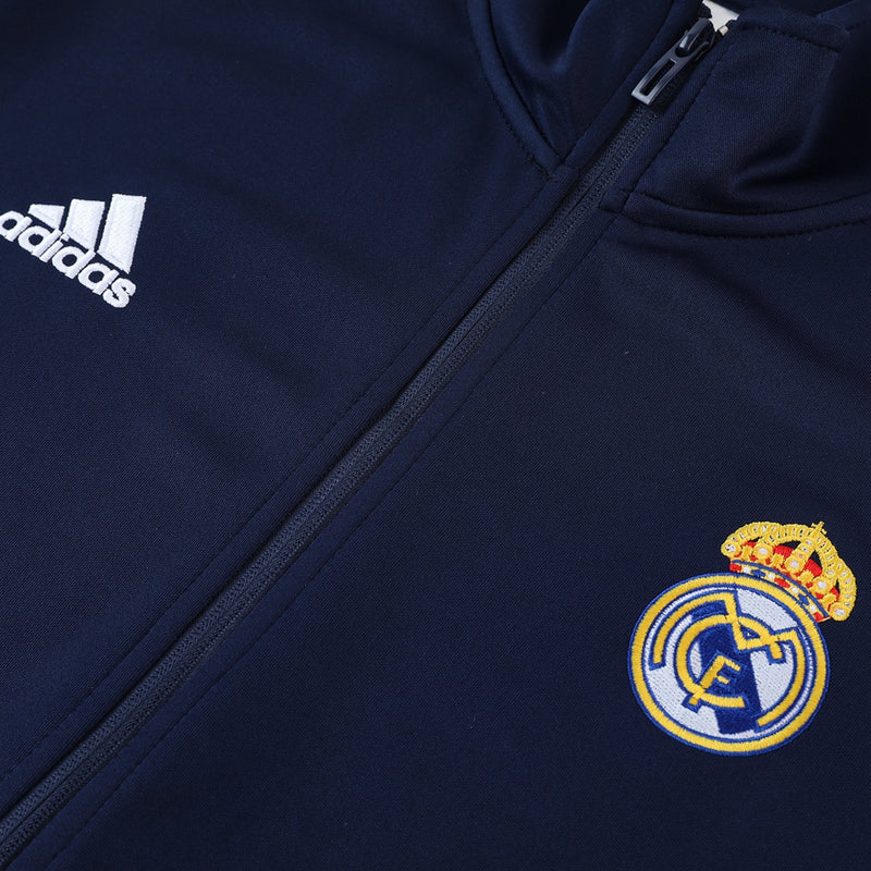 Conjunto Agasalho de Treino Real Madrid 2023/24 Zíper Longo