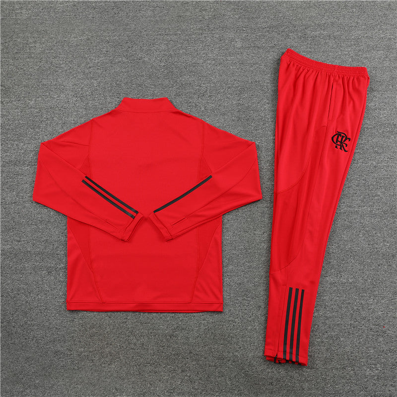 Kit de Treino Flamengo 2023/24 Meio Zíper Vermelho