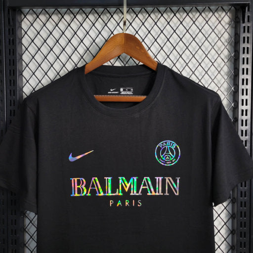 Camisa PSG X Balmain 2023/24 Preta