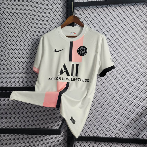 Camisa do PSG 2021/22 Branca e Rosa