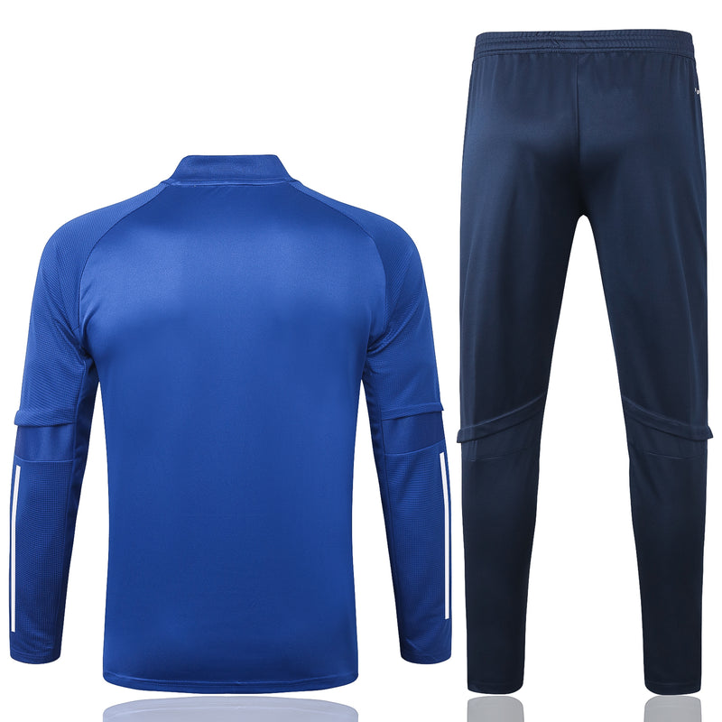 Kit de Treino Cruzeiro 2020/21 Meio Zíper Azul