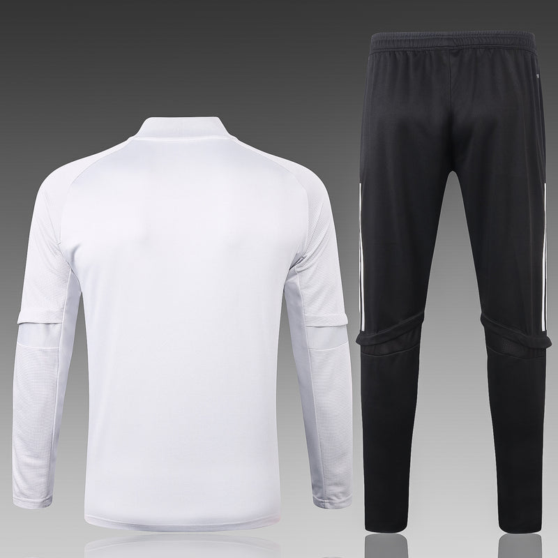 Kit de Treino Internacional 2020/21 Meio Zíper Branco