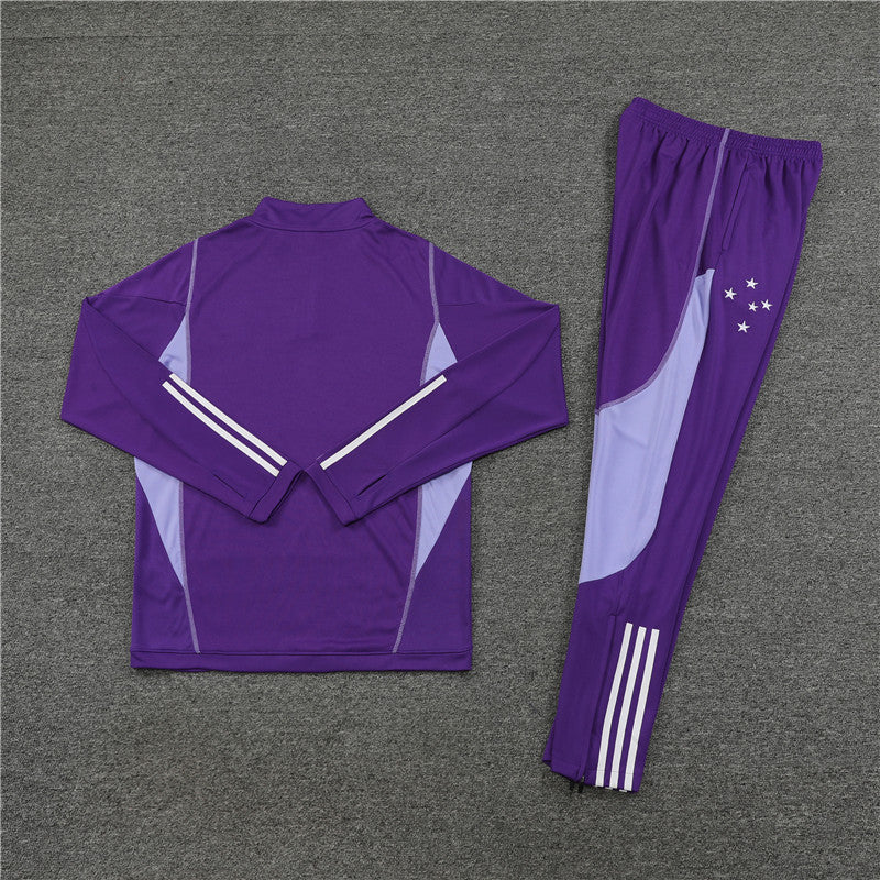 Kit de Treino Cruzeiro 2023/24 Meio Zíper Roxo