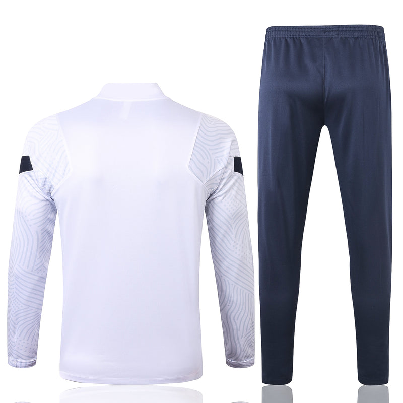 Kit de Treino França 2020/21 Meio Zíper Branco