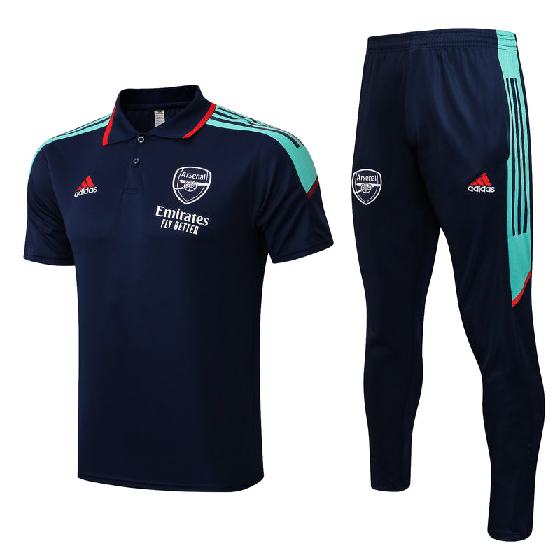 Conjunto de Treino do Arsenal 2021/22 Camisa Polo e Calça de Treino