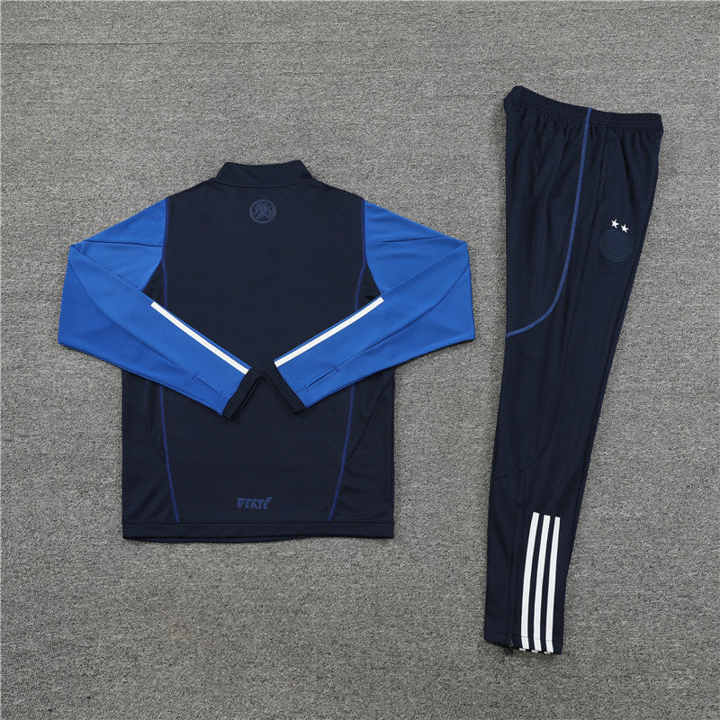 Kit de Treino Argélia 2023/24 Meio Zíper Azul