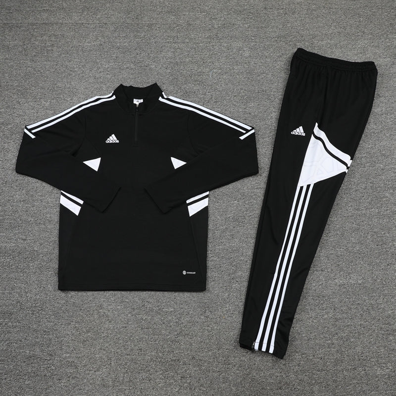 Conjunto Adidas Dri-Fit Preto e Branco