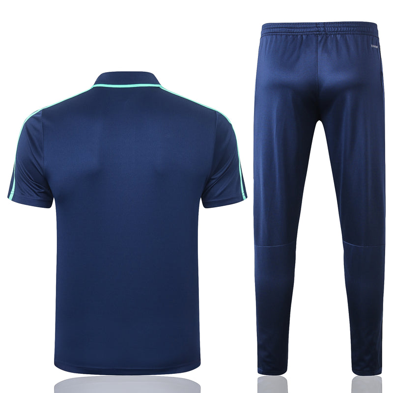 Conjunto de Treino do Real Madrid 2020/21 Camisa Polo e Calça de Treino