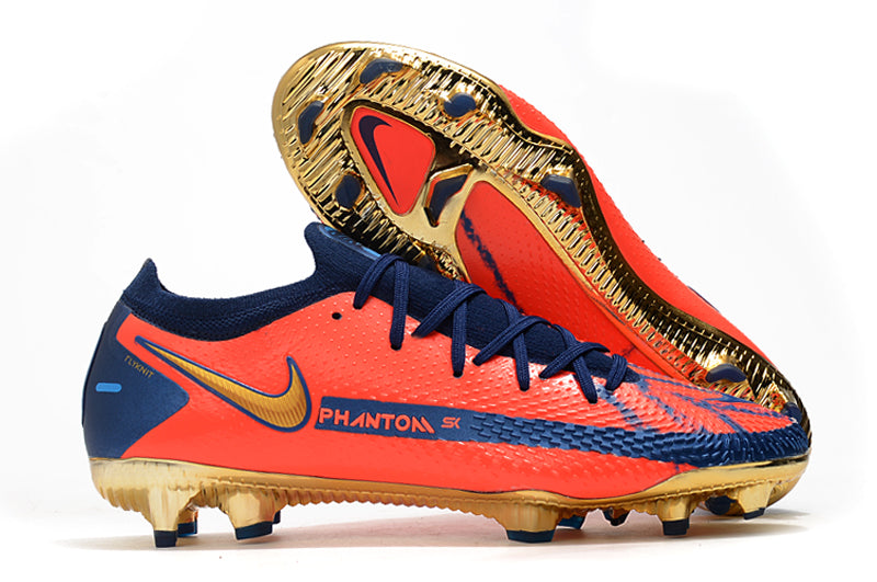 Chuteira Campo Nike Phantom GT2 Elite Vermelho e Azul