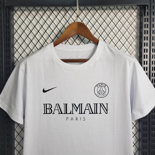 Camisa PSG X Balmain 2023/24 Branca