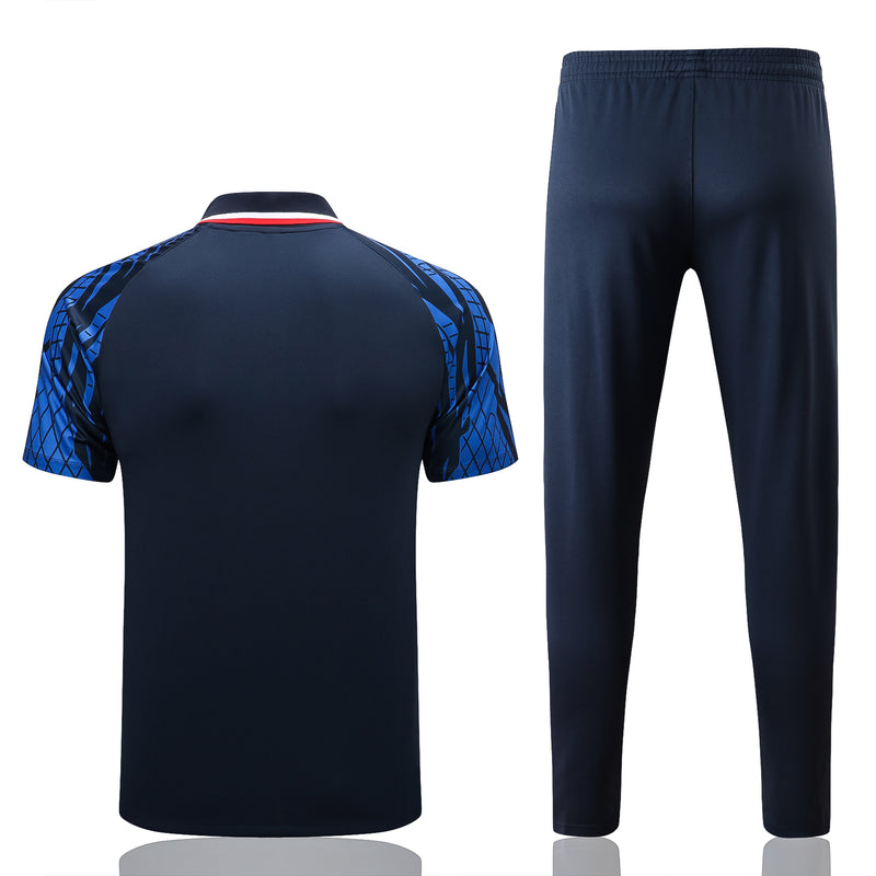 Conjunto de Treino da França 2022/23 Camisa Polo e Calça de Treino