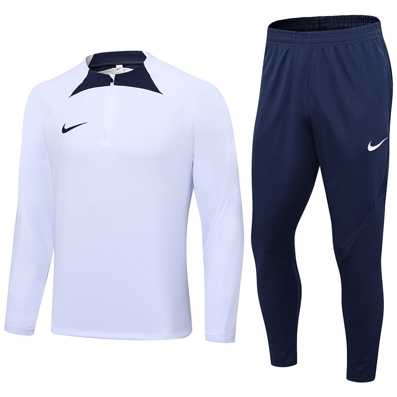 Conjunto Nike Dri-Fit Branco e Azul