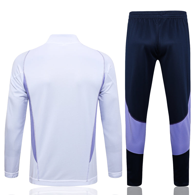 Kit de Treino Cruzeiro 2023/24 Meio Zíper Branco