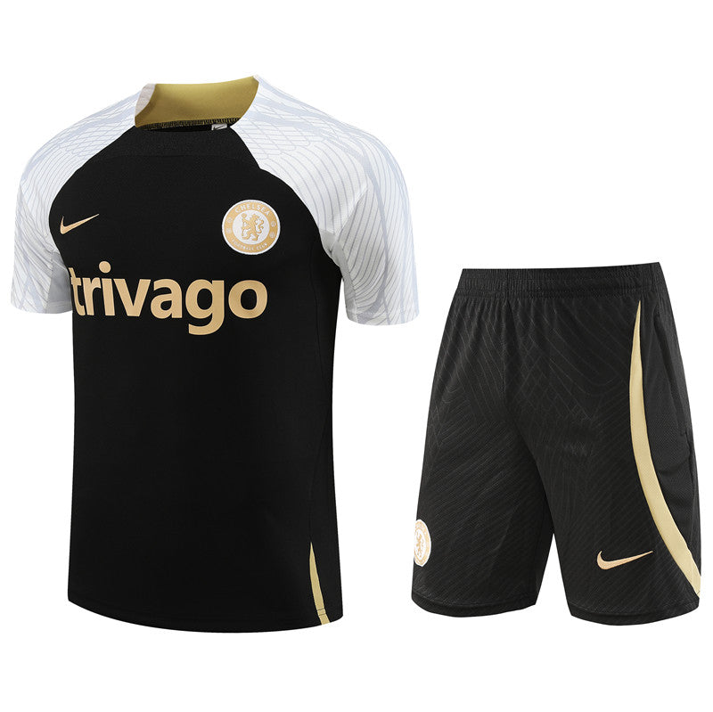 Camisa e Short Chelsea Treino 23/24 Preto