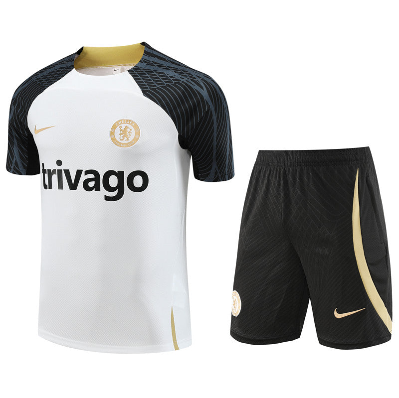 Camisa e Short Chelsea Treino 23/24 Branco