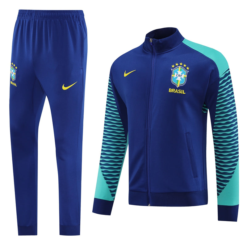 Conjunto Agasalho de Treino Brasil 2023/24 Zíper Longo