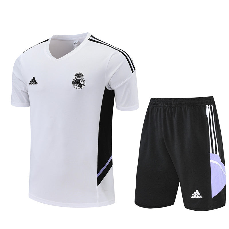 Camisa e Short Real Madrid Treino 22/23 Branco