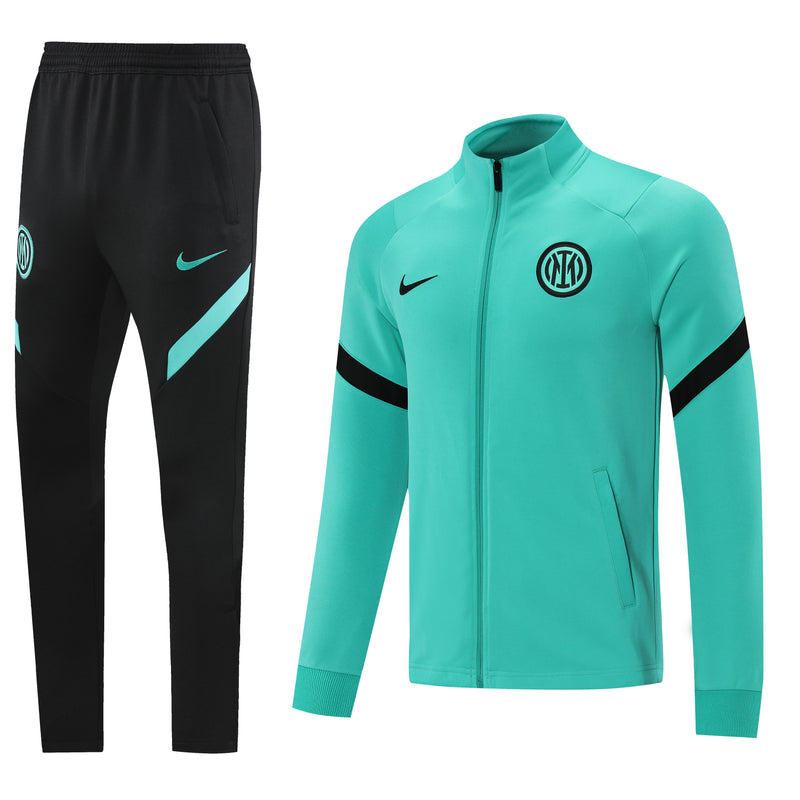 Conjunto Agasalho de Treino Inter de Milão 2021/22 Zíper Longo