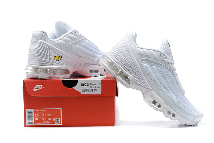 Tênis Air Max Plus 3 “Triple white” Masculino