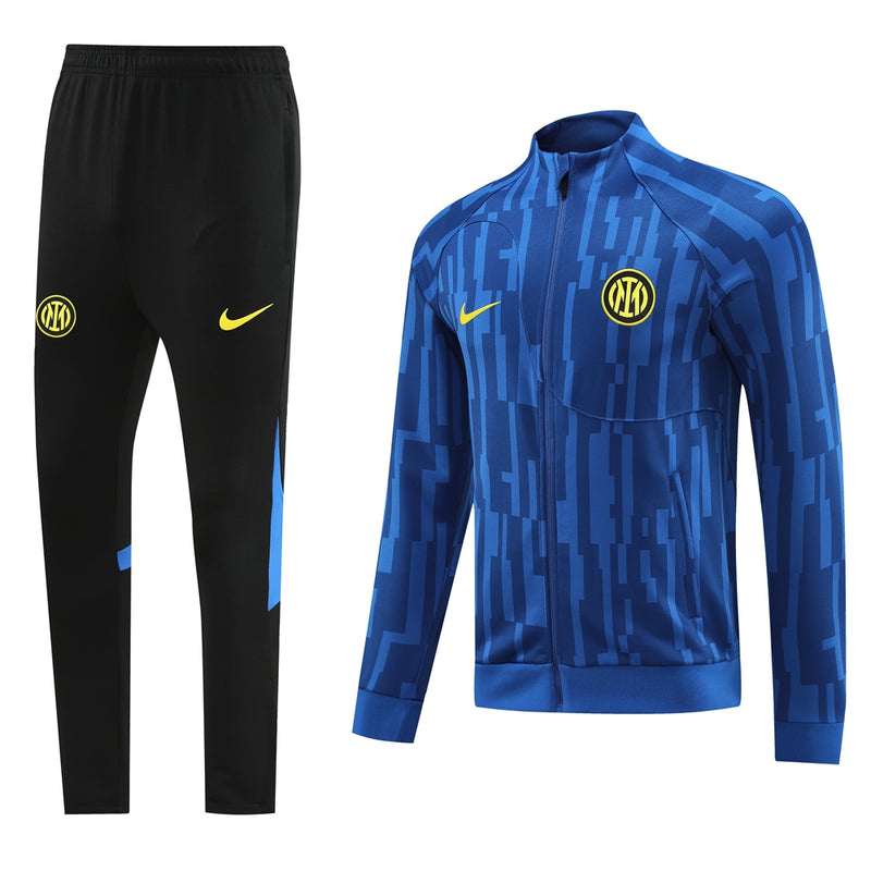 Conjunto Agasalho de Treino Inter de Milan 2023/24 Zíper Longo