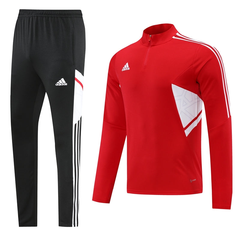 Conjunto Adidas Dri-Fit Vermelho e Branco