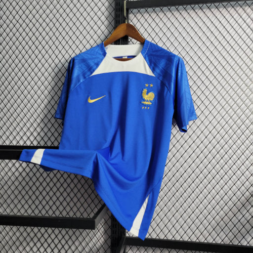 Camisa de Treino da França 2022/23 Azul