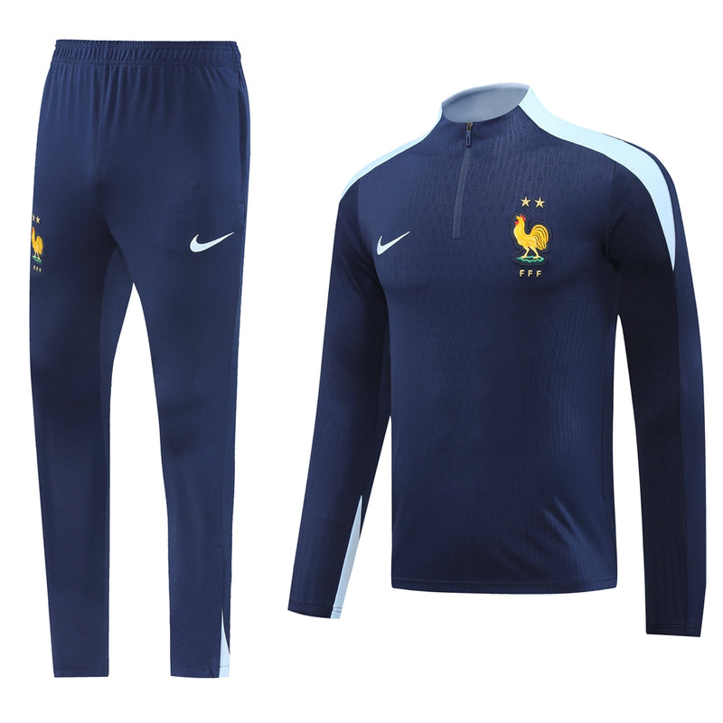 Kit de Treino França 2024/25 Meio Zíper