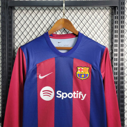 Camisa Manga Longa do Barcelona 2023/24 Home