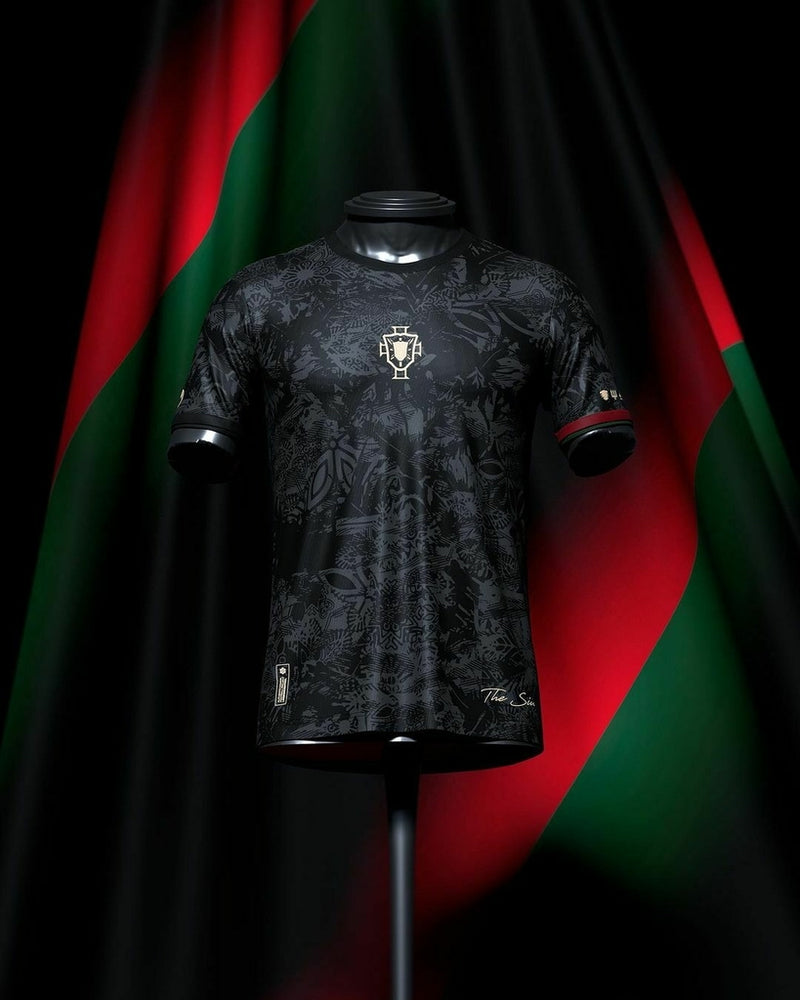 Camisa The Siu Cristiano Ronaldo 7 Preta commafootball - 2023/2024