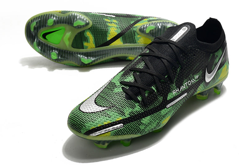 Chuteira Campo Nike Phantom GT2 Elite Verde e Preta