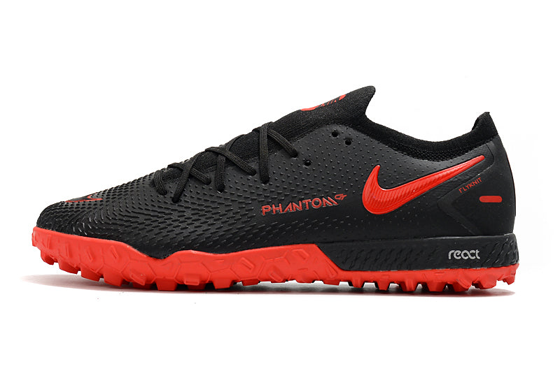 Chuteira Society Nike Phantom GT Pro Preto e Vermelho