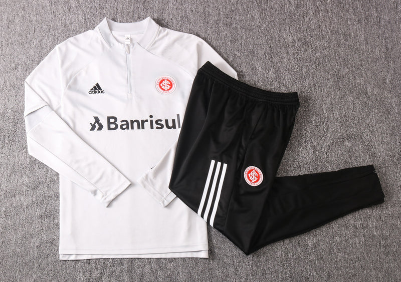 Kit de Treino Internacional 2020/21 Meio Zíper Branco