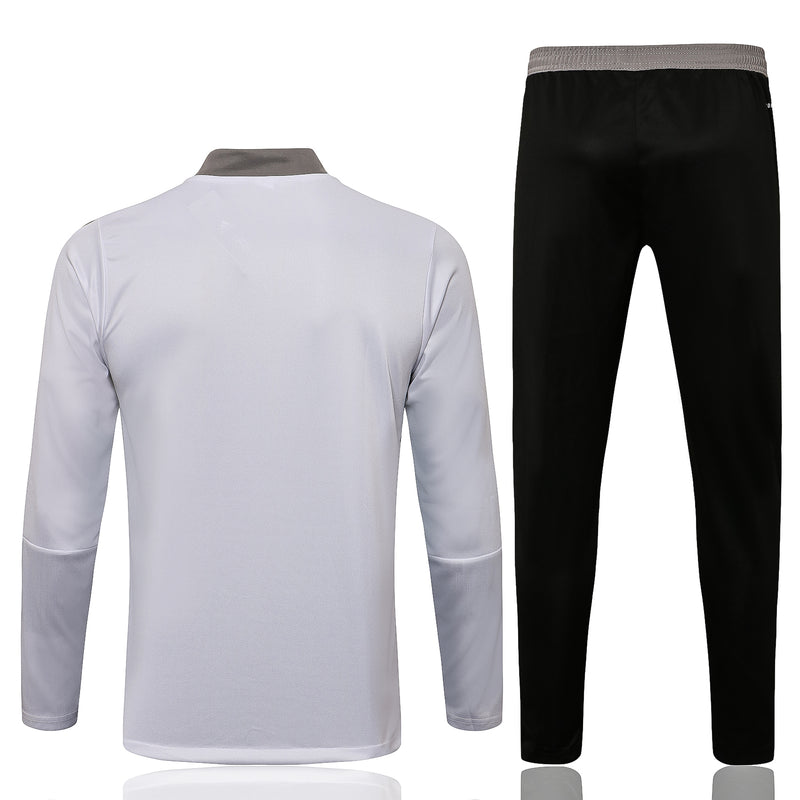 Kit de Treino Juventus 2021/22  Meio Zíper Branco