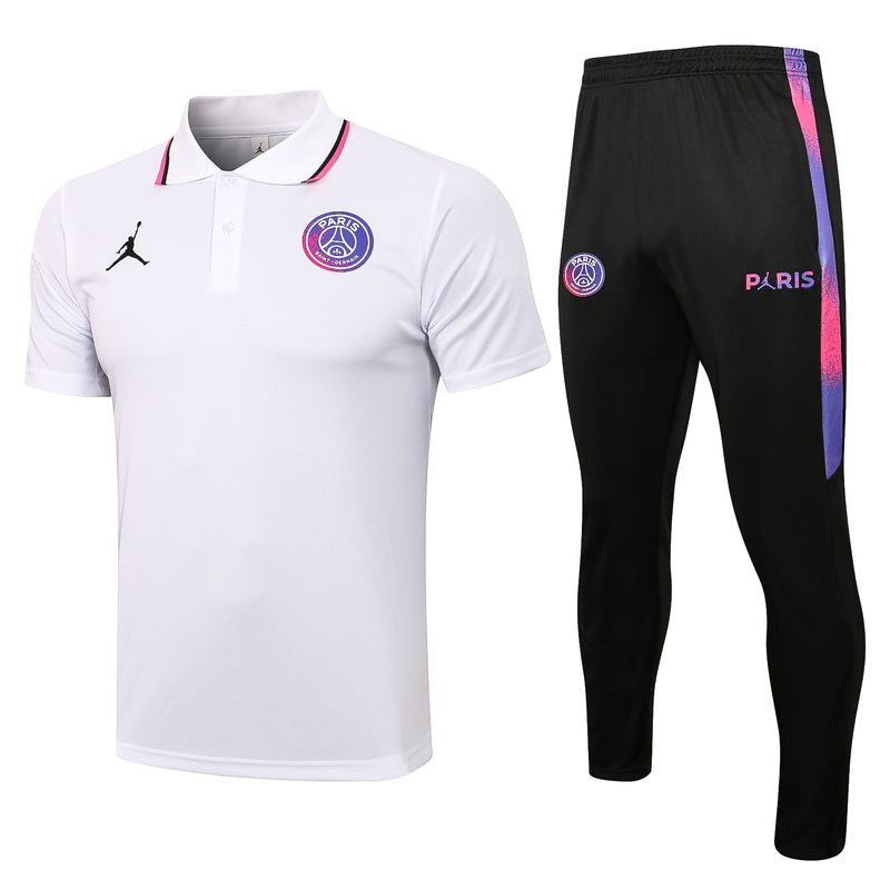 Conjunto de Treino do PSG 2021/22 Camisa Polo e Calça de Treino