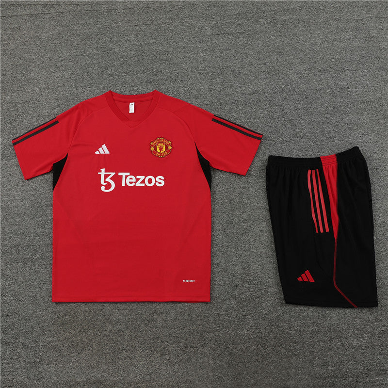 Camisa e Short Manchester United Treino 23/24