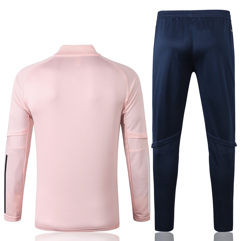 Kit de Treino Juventus 2020/21 Meio Zíper Rosa