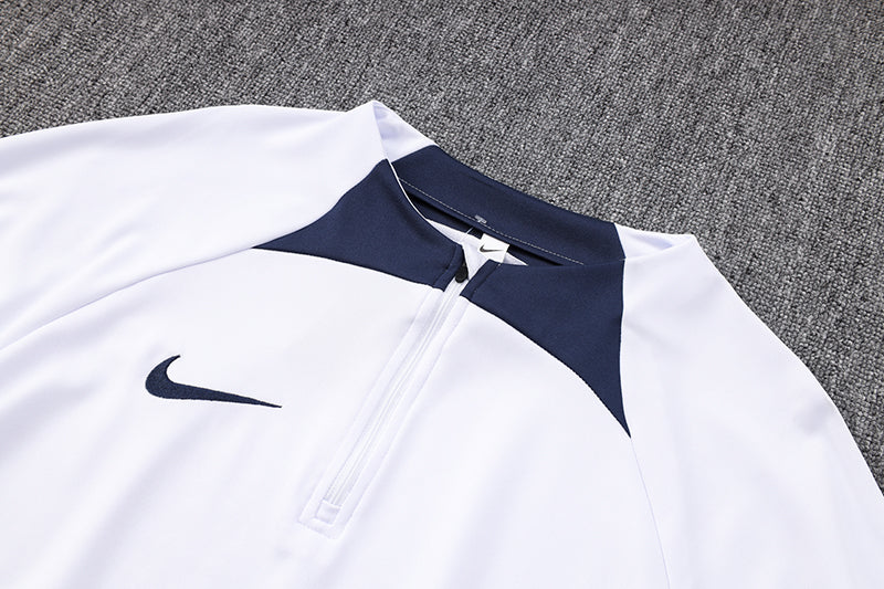 Conjunto Nike Dri-Fit Branco e Azul