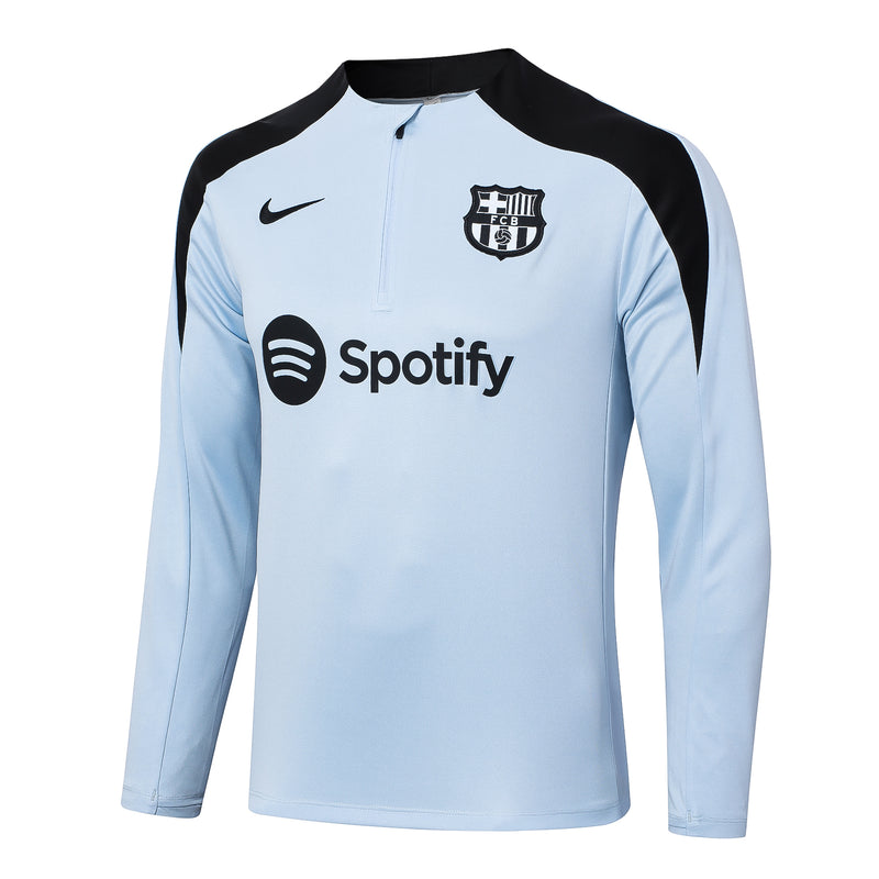 Kit de Treino Barcelona 2024/25 Meio Zíper