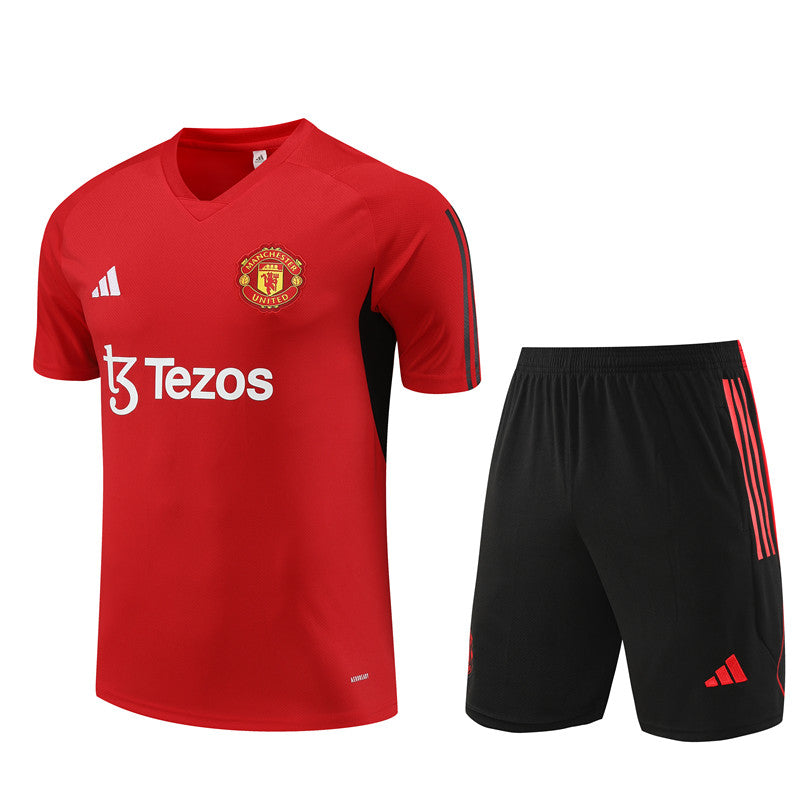 Camisa e Short Manchester United Treino 23/24