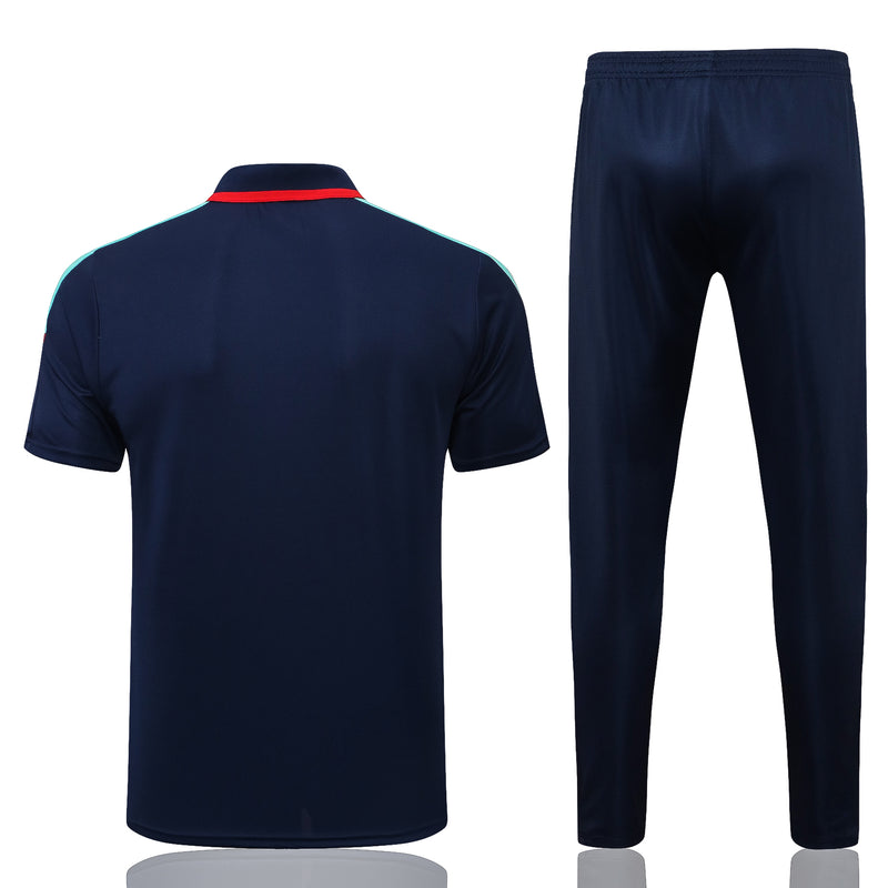 Conjunto de Treino do Arsenal 2021/22 Camisa Polo e Calça de Treino