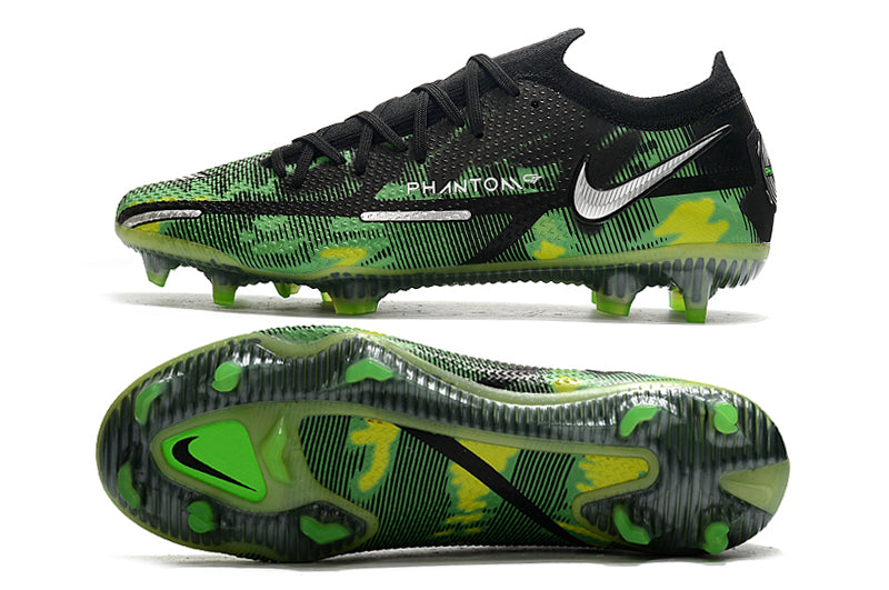 Chuteira Campo Nike Phantom GT2 Elite Verde e Preta