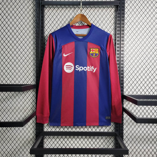 Camisa Manga Longa do Barcelona 2023/24 Home