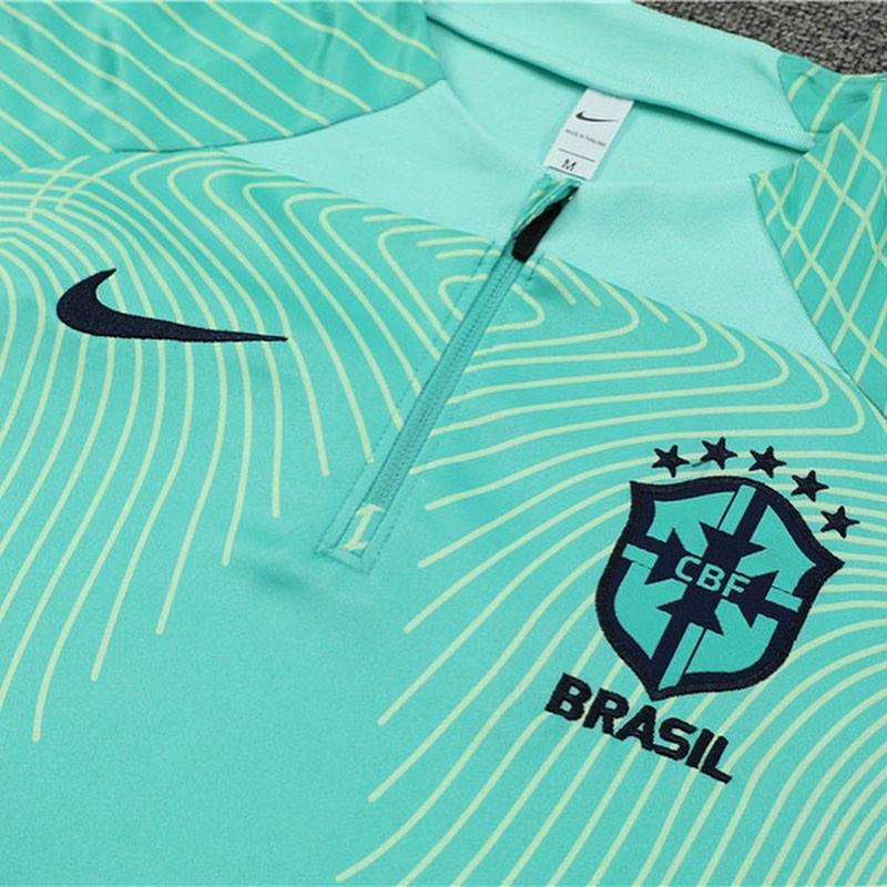 Kit de Treino Brasil 2022/23 Meio Zíper Verde - Lp Sports Wear 