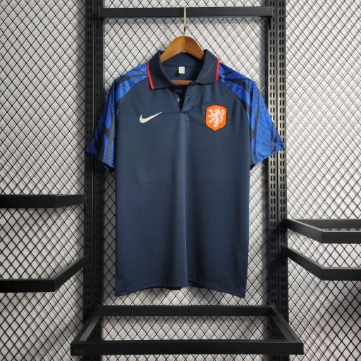 Camisa POLO da Holanda 2022/23 Azul