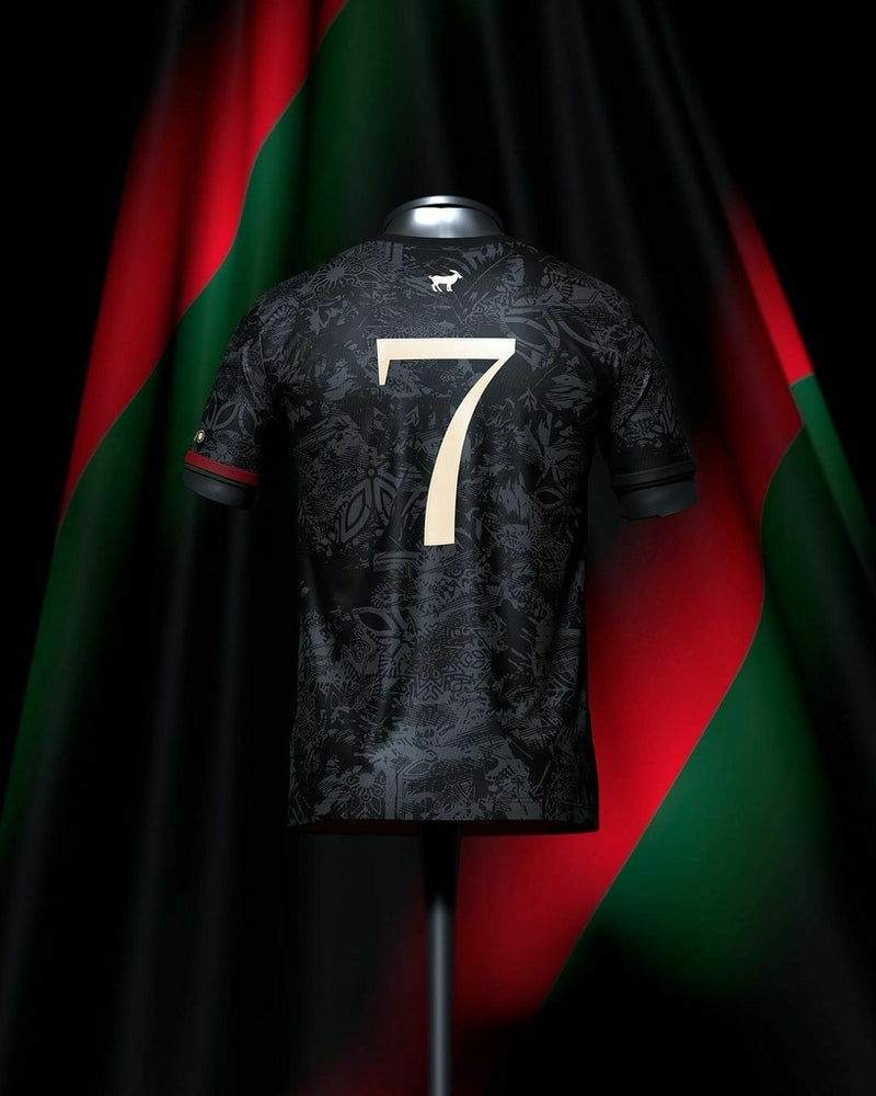 Camisa The Siu Cristiano Ronaldo 7 Preta commafootball - 2023/2024