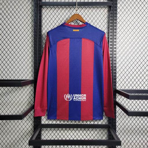 Camisa Manga Longa do Barcelona 2023/24 Home