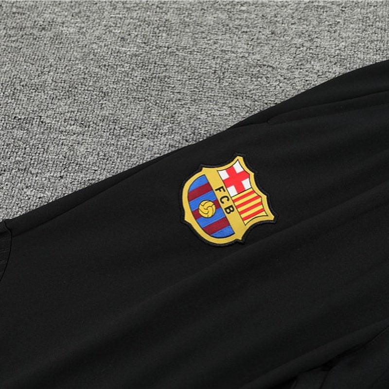 Kit de Treino Barcelona 2023/24 Meio Zíper Verde Água - Lp Sports Wear 