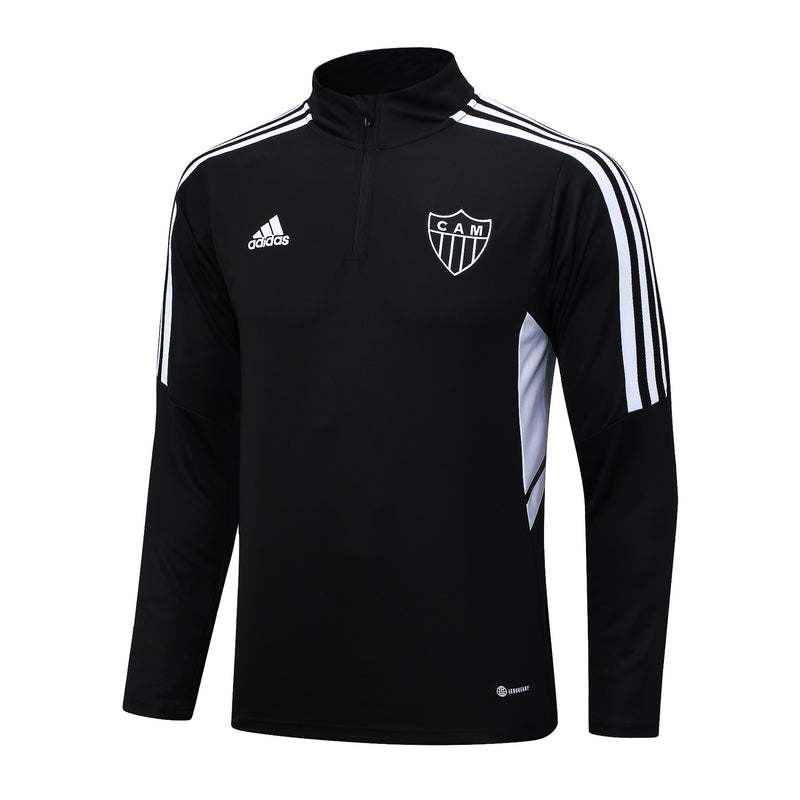 Kit de Treino Atlético Mineiro 2023/24 Meio Zíper Preto